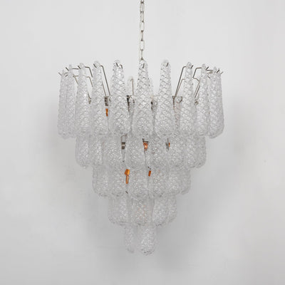 Lioralella Chandelier Clear Droplets Murano Glass Waterfall Diamond
