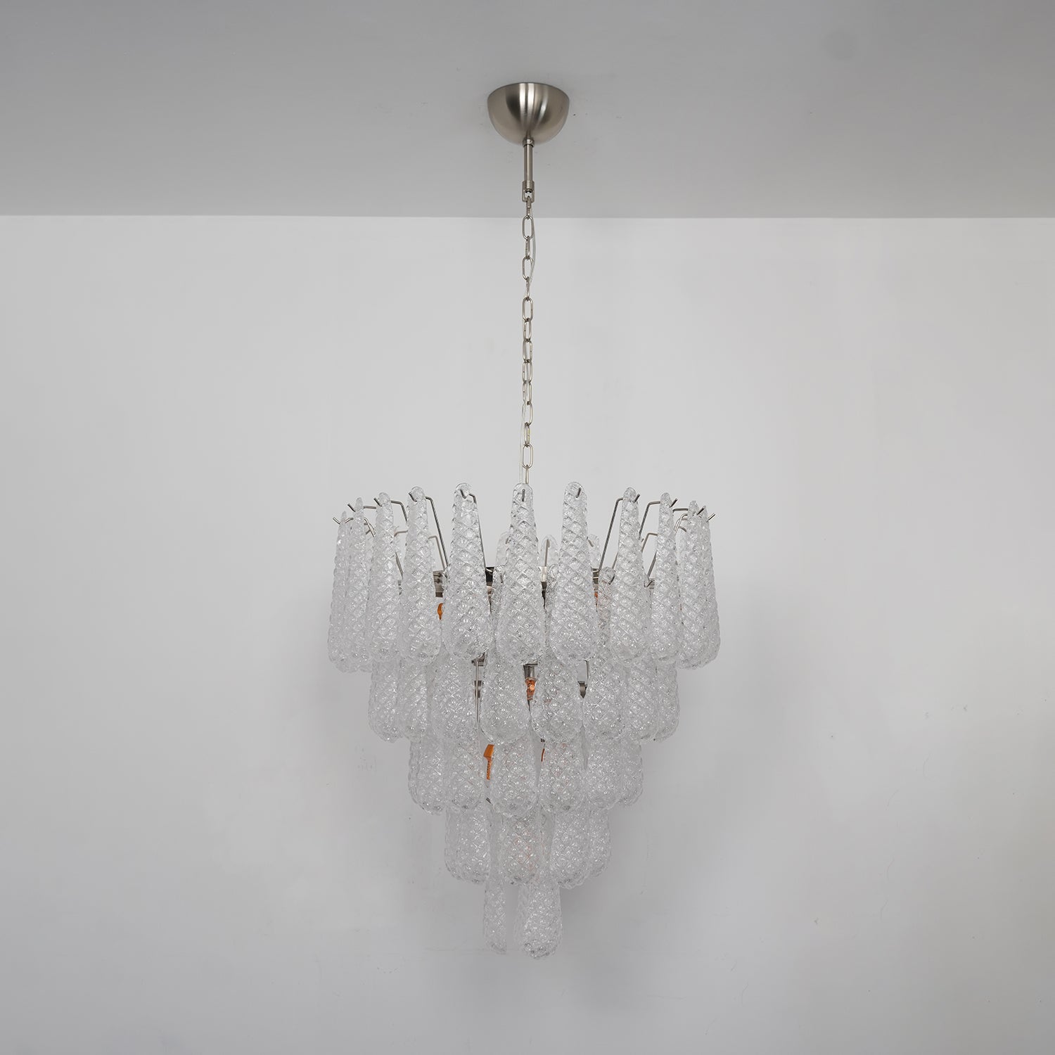 Lioralella Chandelier Clear Droplets Murano Glass Waterfall Diamond