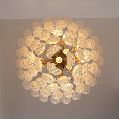Lioralella Chandelier Clear Droplets Murano Glass Waterfall Diamond