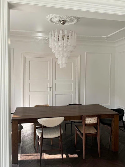 Lioralella Chandelier Clear Droplets Murano Glass Waterfall Diamond