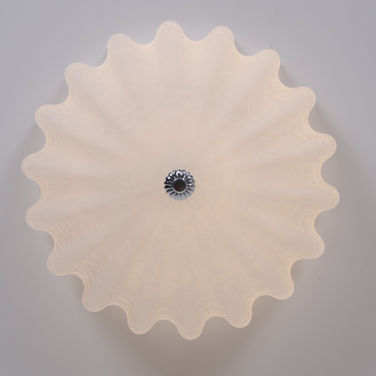 Aurora Ceiling Lamp Murano Blown Glass Shell Inspired - Neutral Decor