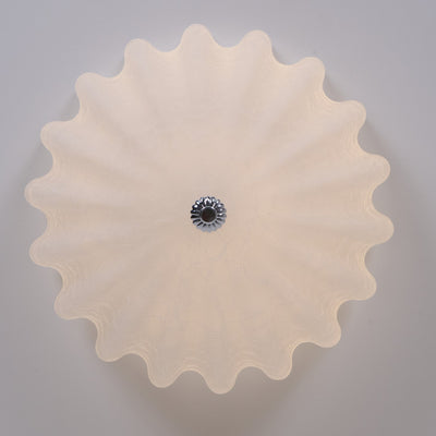 Aurora Ceiling Lamp Murano Blown Glass Shell Inspired - Neutral Decor