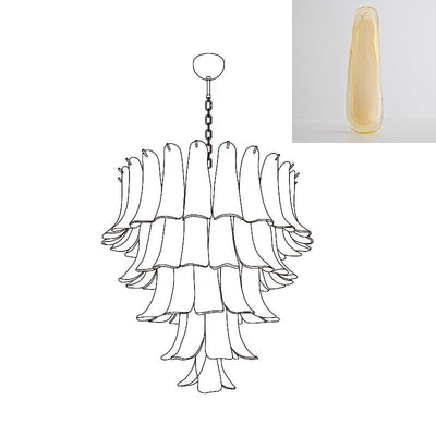 Celiian Chandelier Murano Glass Petals Vintage