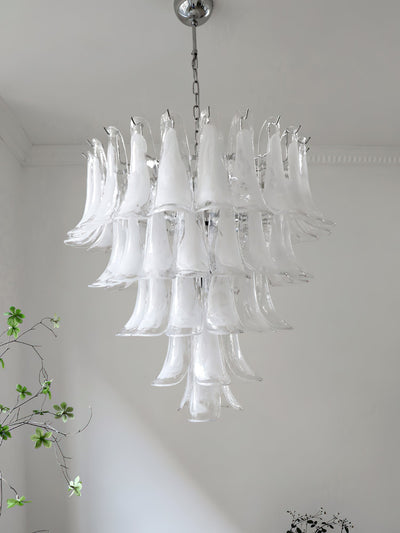 Celiian Chandelier Murano Glass Petals Vintage