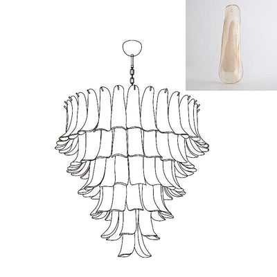 Celiian Chandelier Murano Glass Petals Vintage