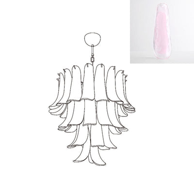Celiian Chandelier Murano Glass Petals Vintage