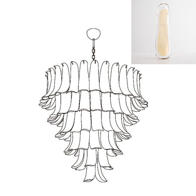 Celiian Chandelier Murano Glass Petals Vintage