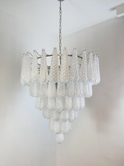 Velerian Chandelier Pinecone Murano Glass Textured Luxury