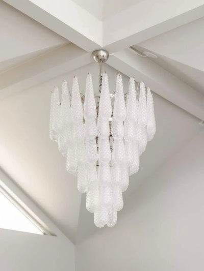 Velerian Chandelier Pinecone Murano Glass Textured Luxury