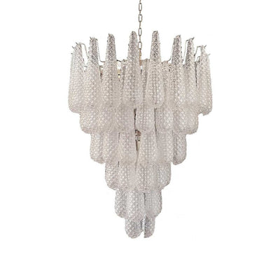 Velerian Chandelier Pinecone Murano Glass Textured Luxury