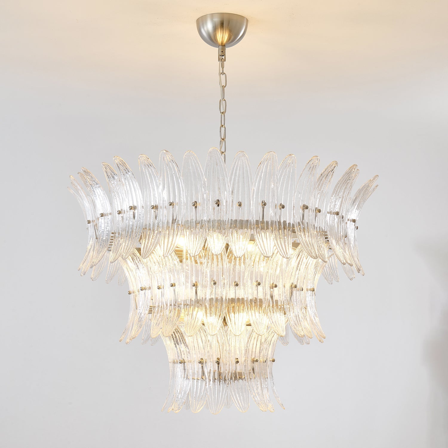 Ismavelle Glass Palmette Chandelier