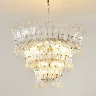 Ismavelle Glass Palmette Chandelier