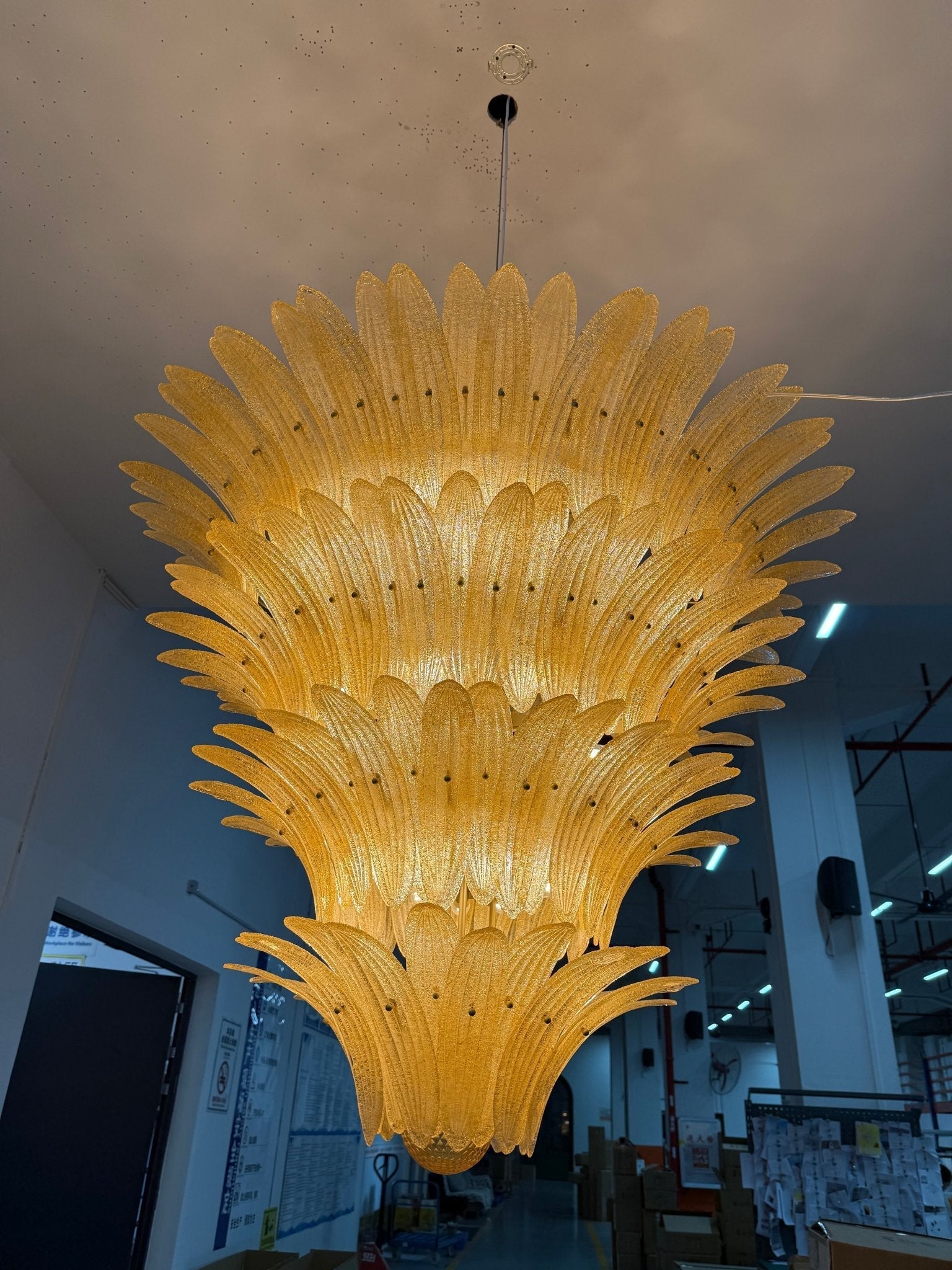 Ismavelle Glass Palmette Chandelier