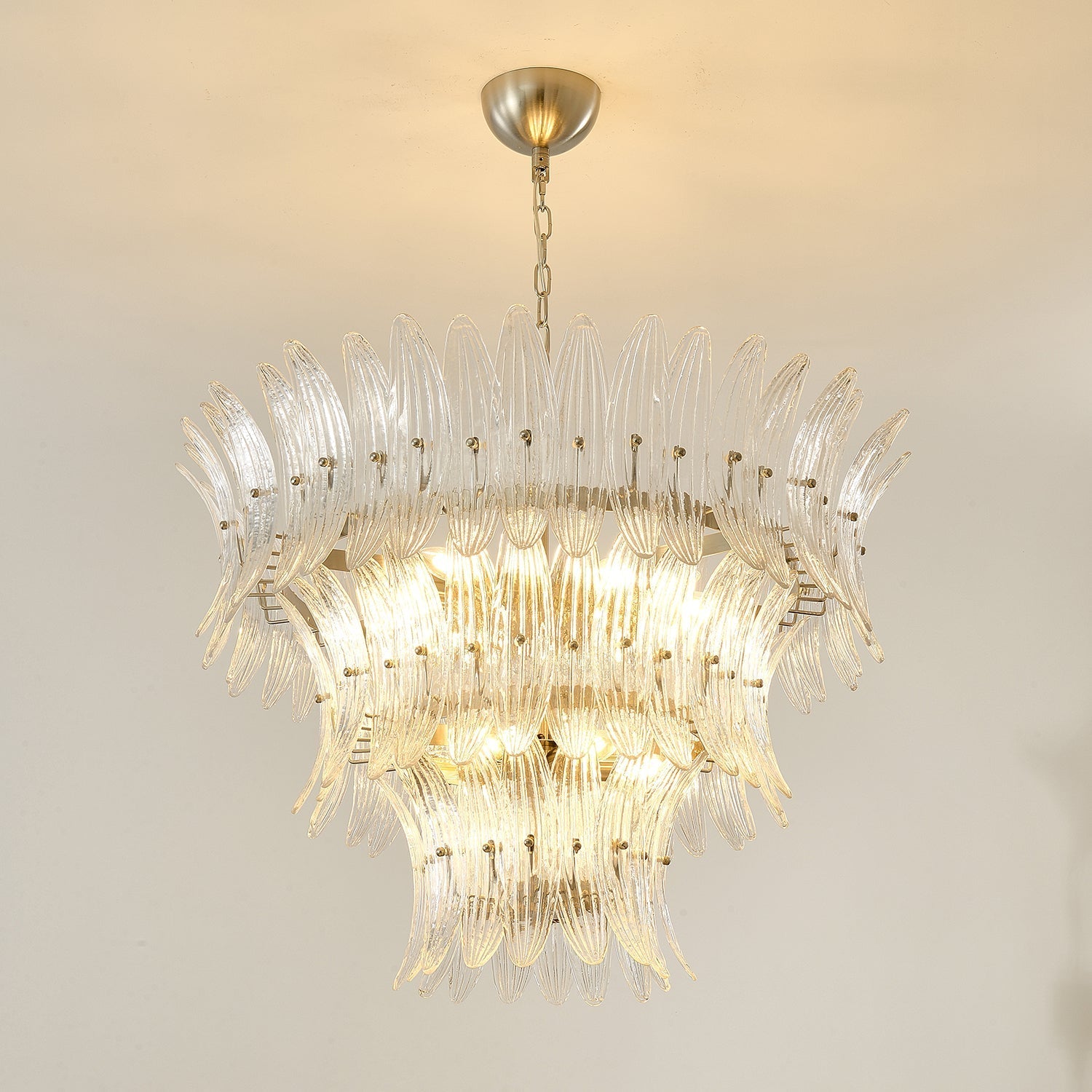 Ismavelle Glass Palmette Chandelier