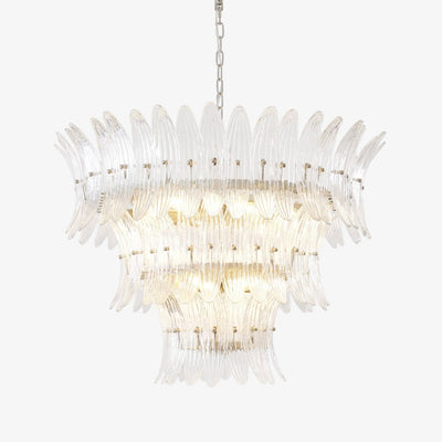 Ismavelle Glass Palmette Chandelier