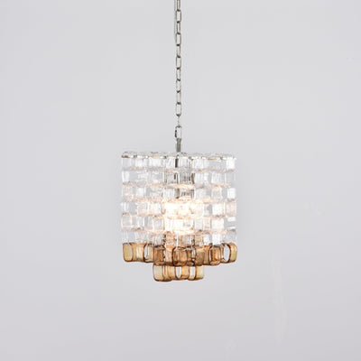 Orielis Chandelier Murano Glass Interlocking Geometric