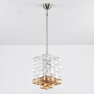 Orielis Chandelier Murano Glass Interlocking Geometric