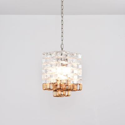Orielis Chandelier Murano Glass Interlocking Geometric