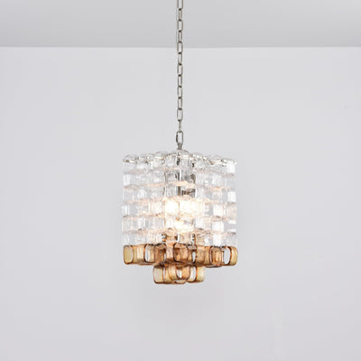 Orielis Chandelier Murano Glass Interlocking Geometric