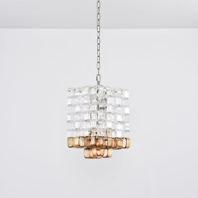 Orielis Chandelier Murano Glass Interlocking Geometric