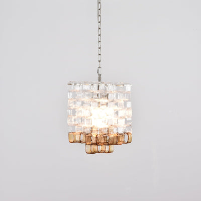 Orielis Chandelier Murano Glass Interlocking Geometric