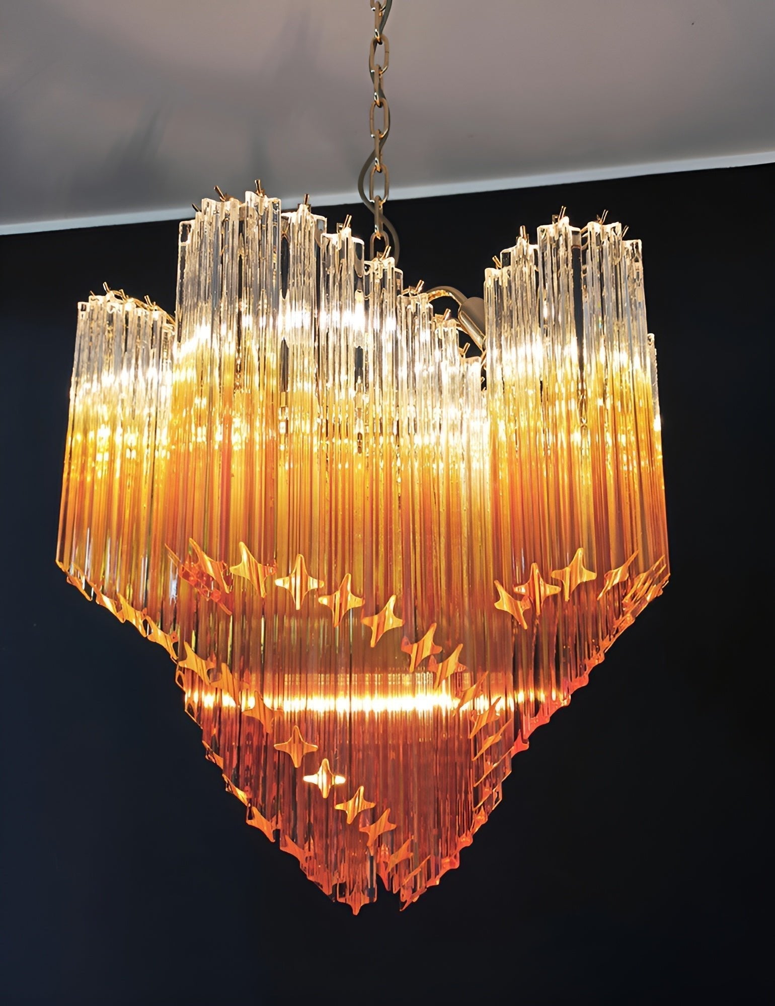 Evmararae Gradient Glass Chandelier