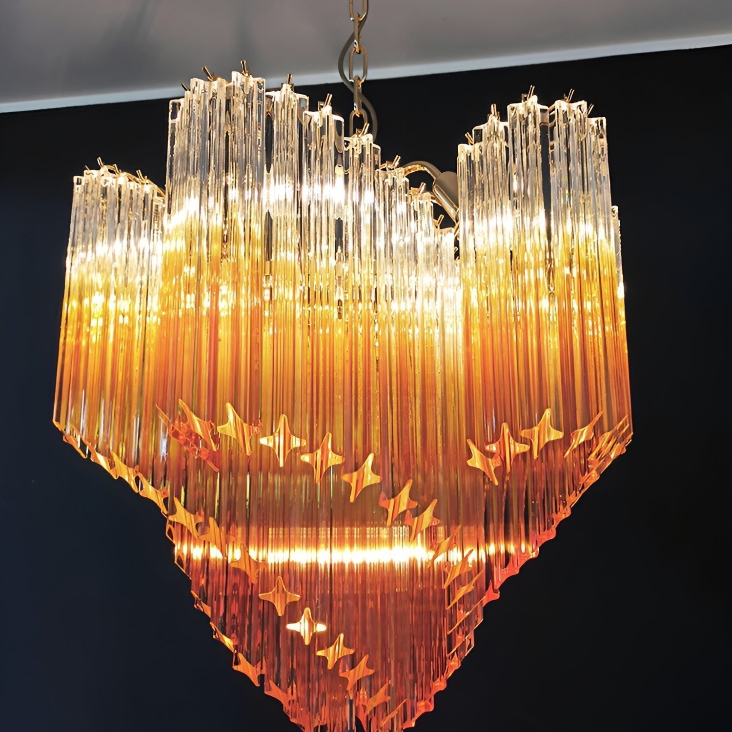 Evmararae Gradient Glass Chandelier