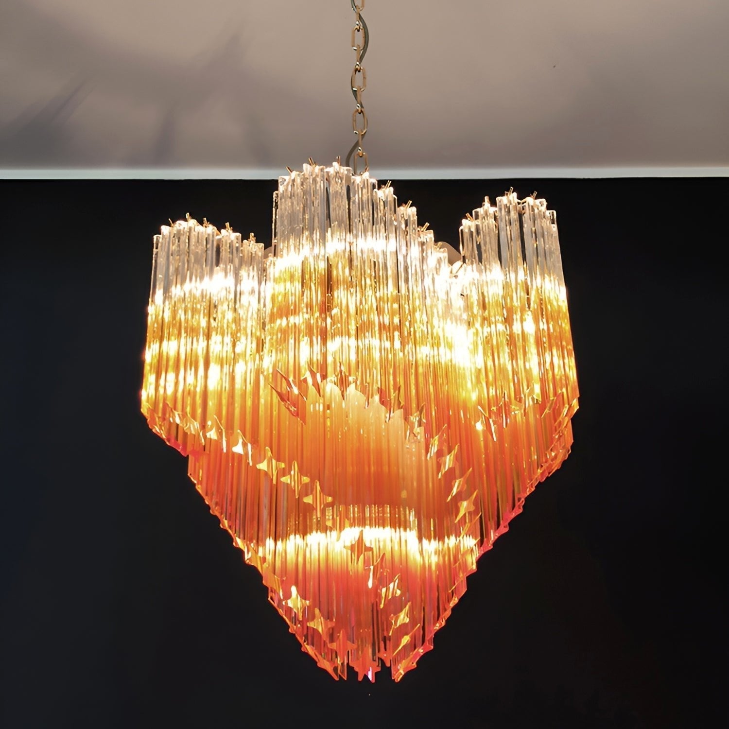 Evmararae Gradient Glass Chandelier