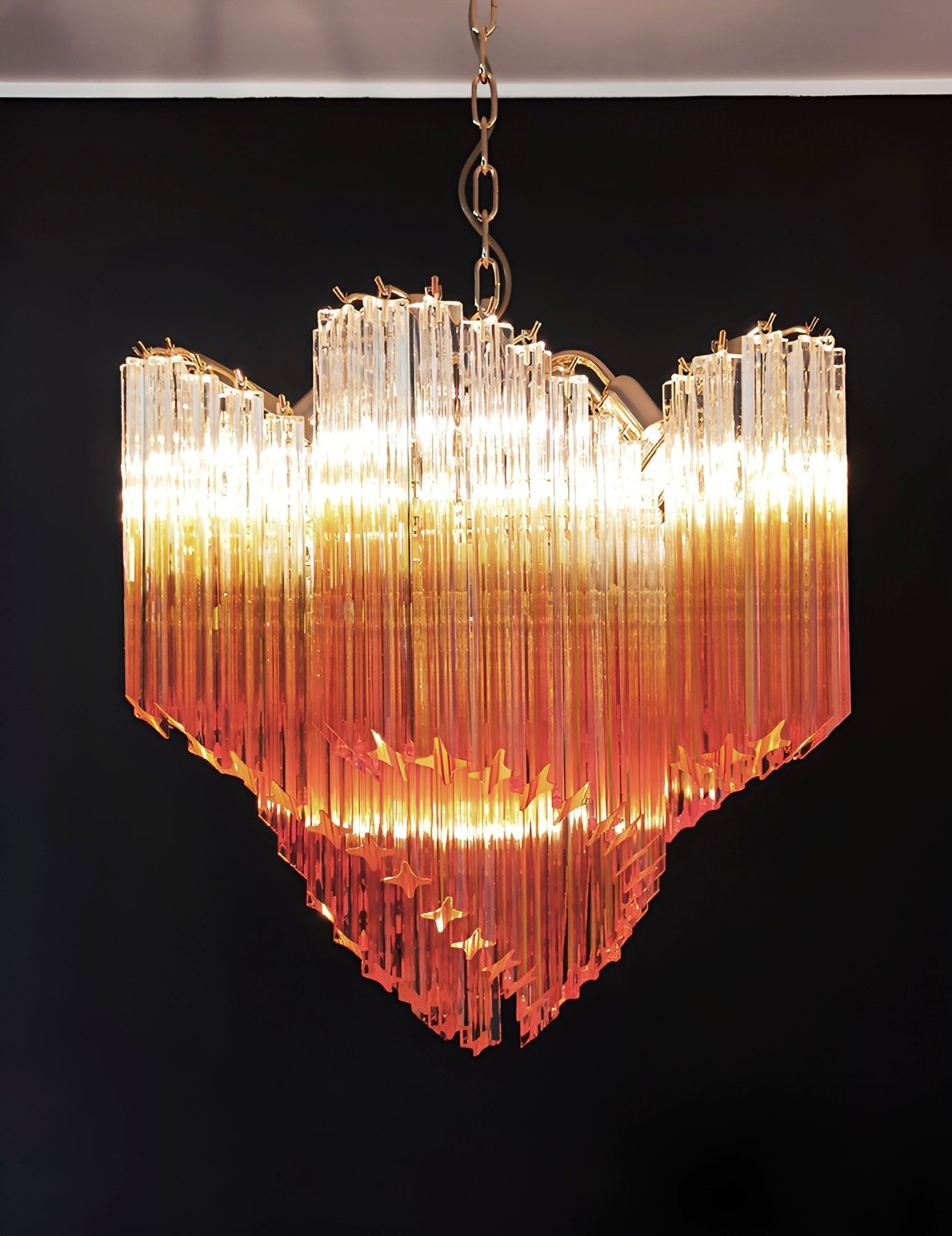 Evmararae Gradient Glass Chandelier