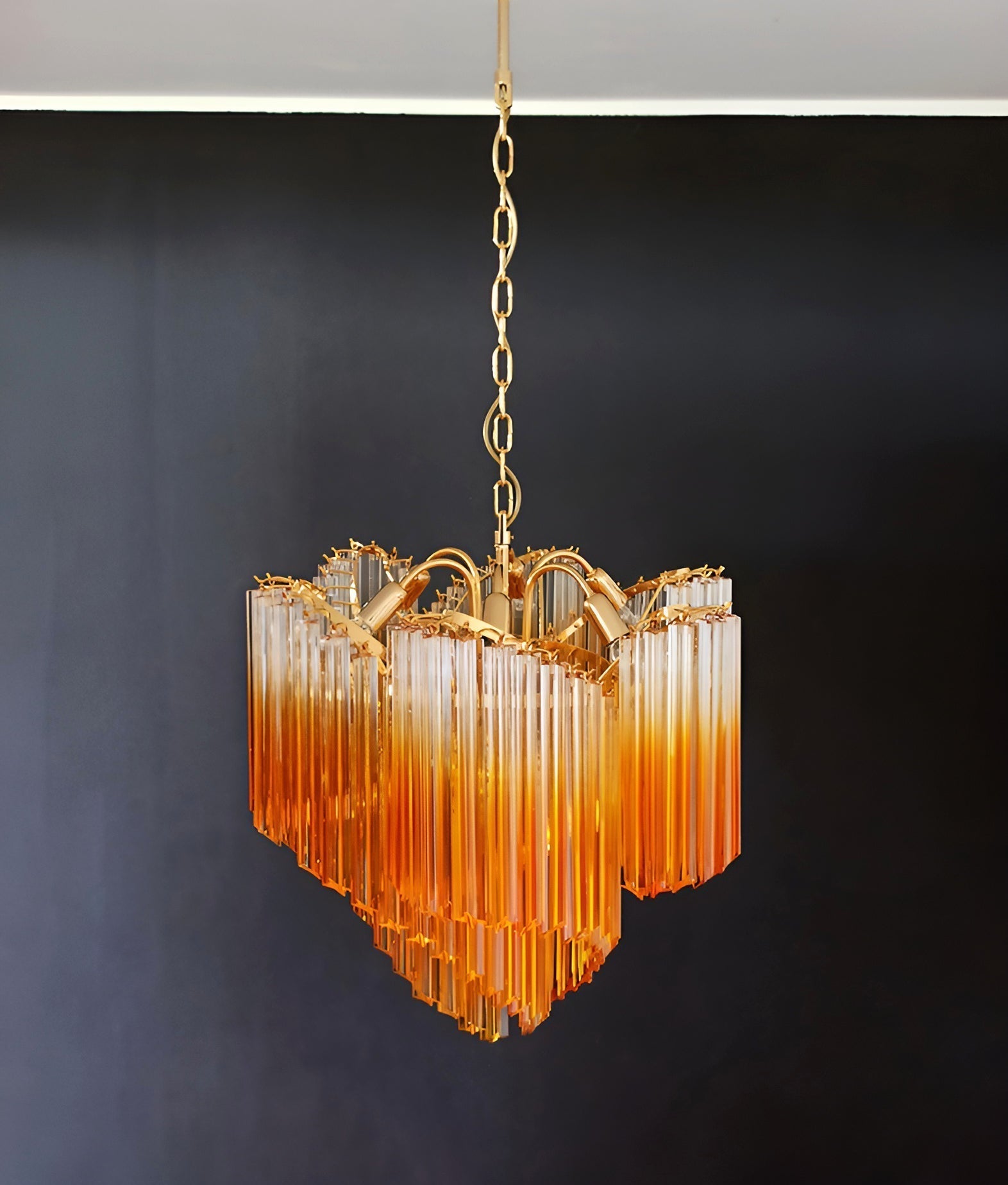 Evmararae Gradient Glass Chandelier