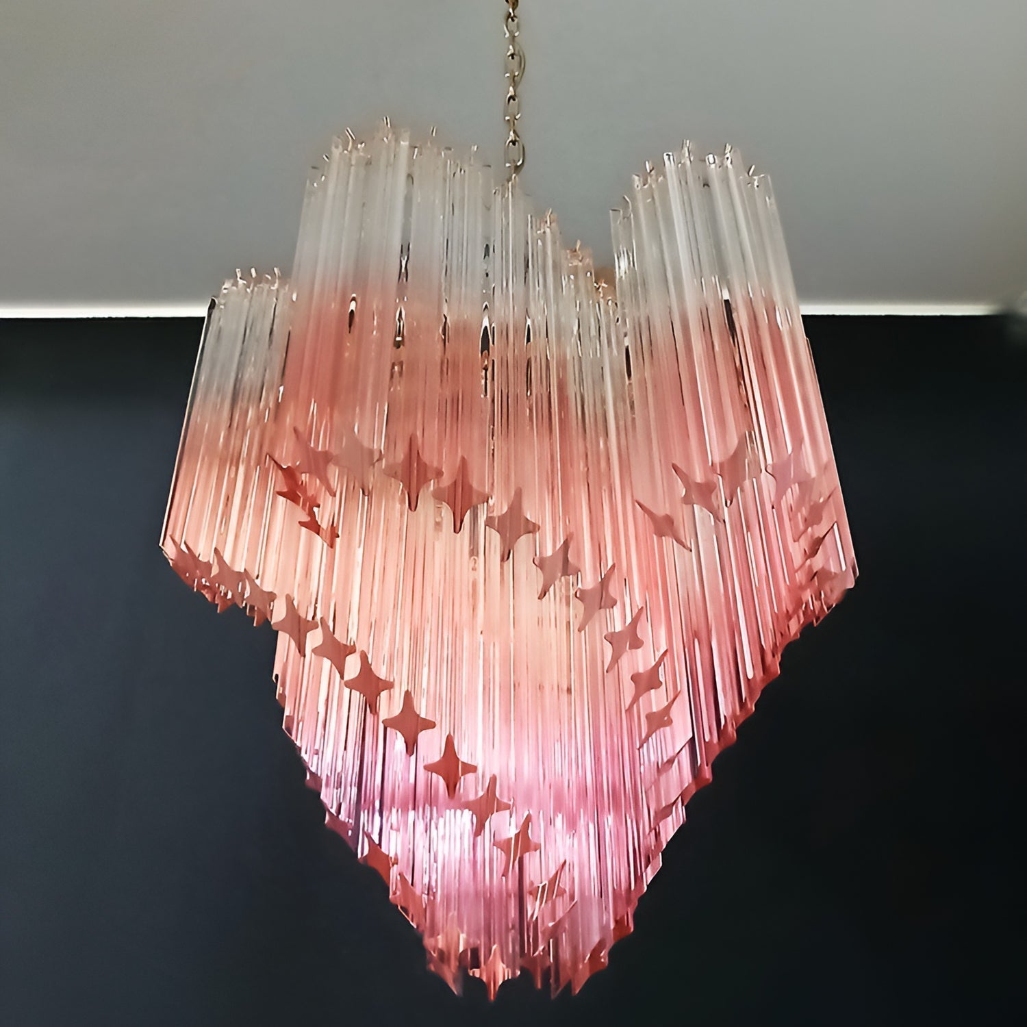Evmararae Gradient Glass Chandelier