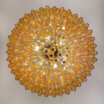 Elaaira Chandelier Amber Layered Oval