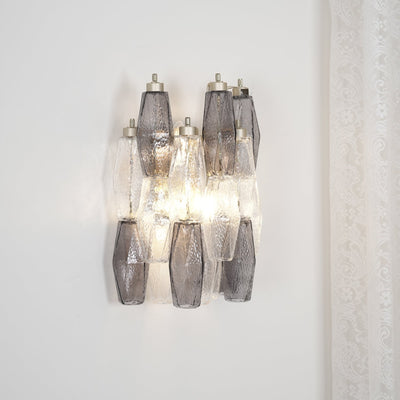 Eiruaria Wall Lamp Rhombus Glass Tiered Contemporary