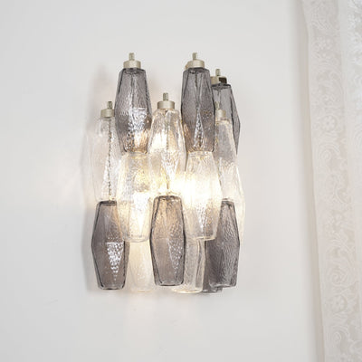 Eiruaria Wall Lamp Rhombus Glass Tiered Contemporary