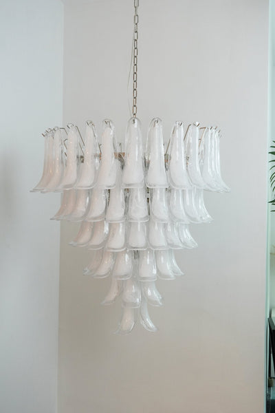 Celiian Chandelier Murano Glass Petals Vintage