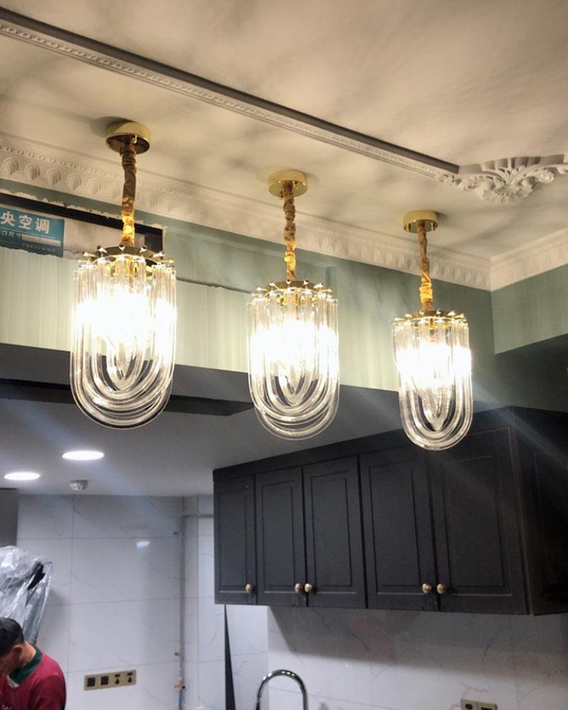 Sylnen Chandelier Clear Curved Tiered