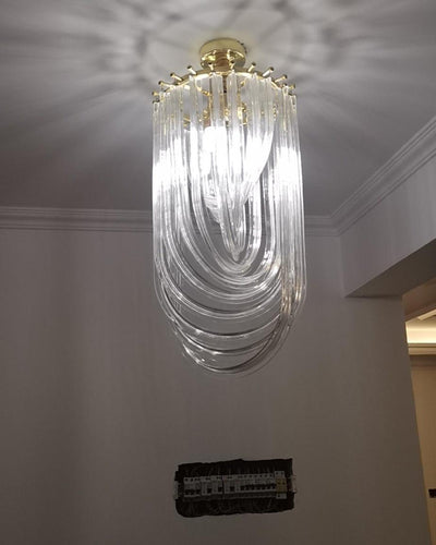 Sylnen Chandelier Clear Curved Tiered