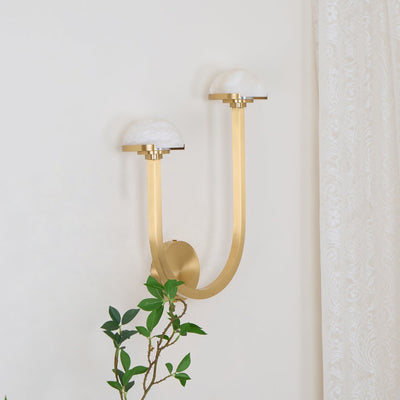Vitalira Double Alabaster Wall Light - Neutral Decor