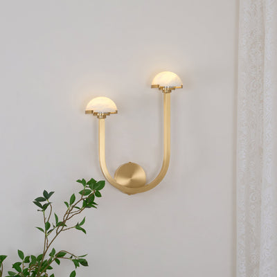 Vitalira Double Alabaster Wall Light - Neutral Decor