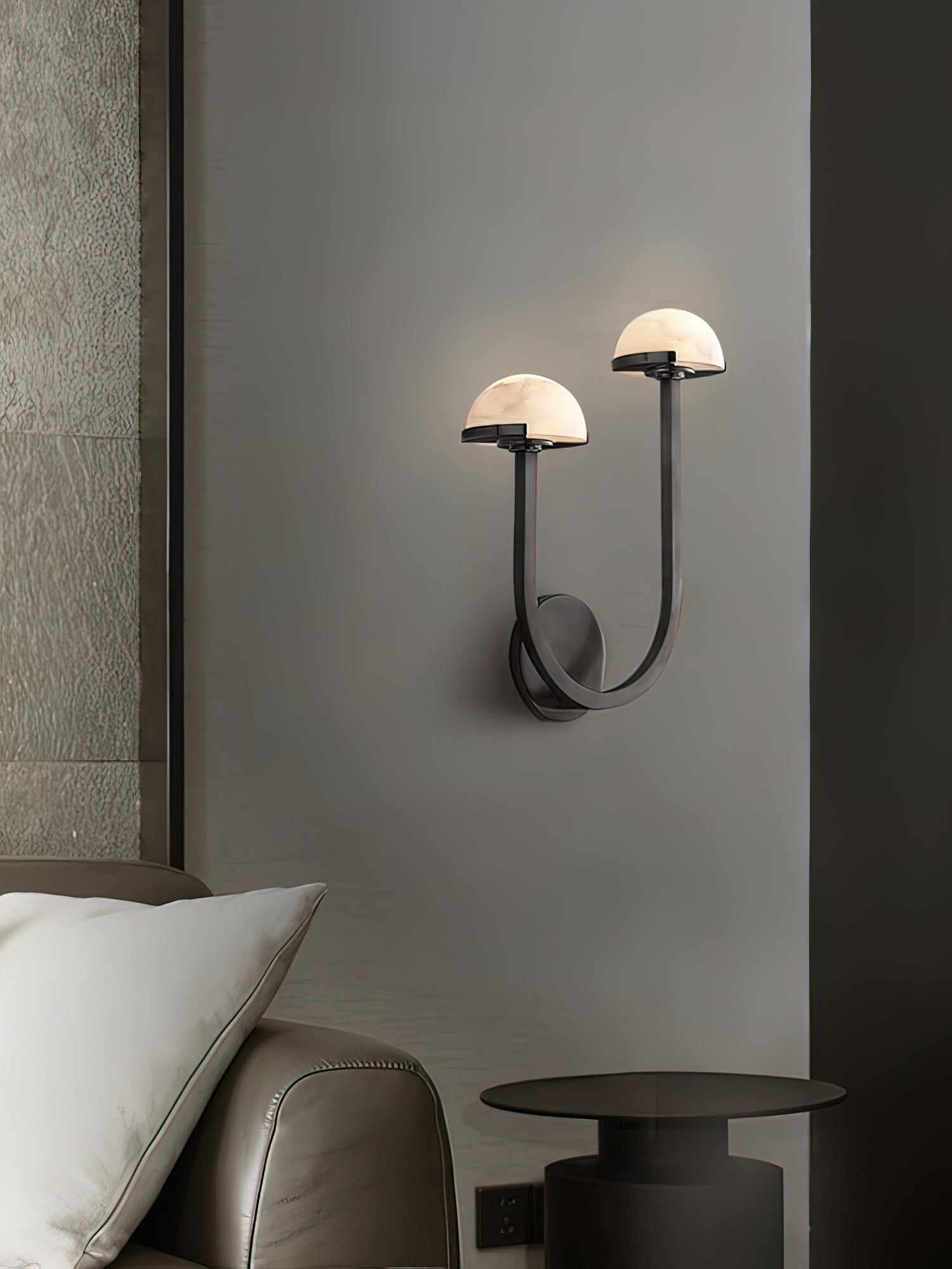 Vitalira Double Alabaster Wall Light - Neutral Decor