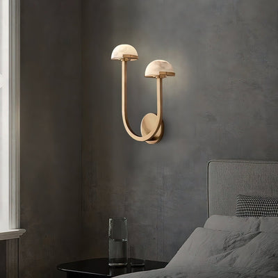 Vitalira Double Alabaster Wall Light - Neutral Decor