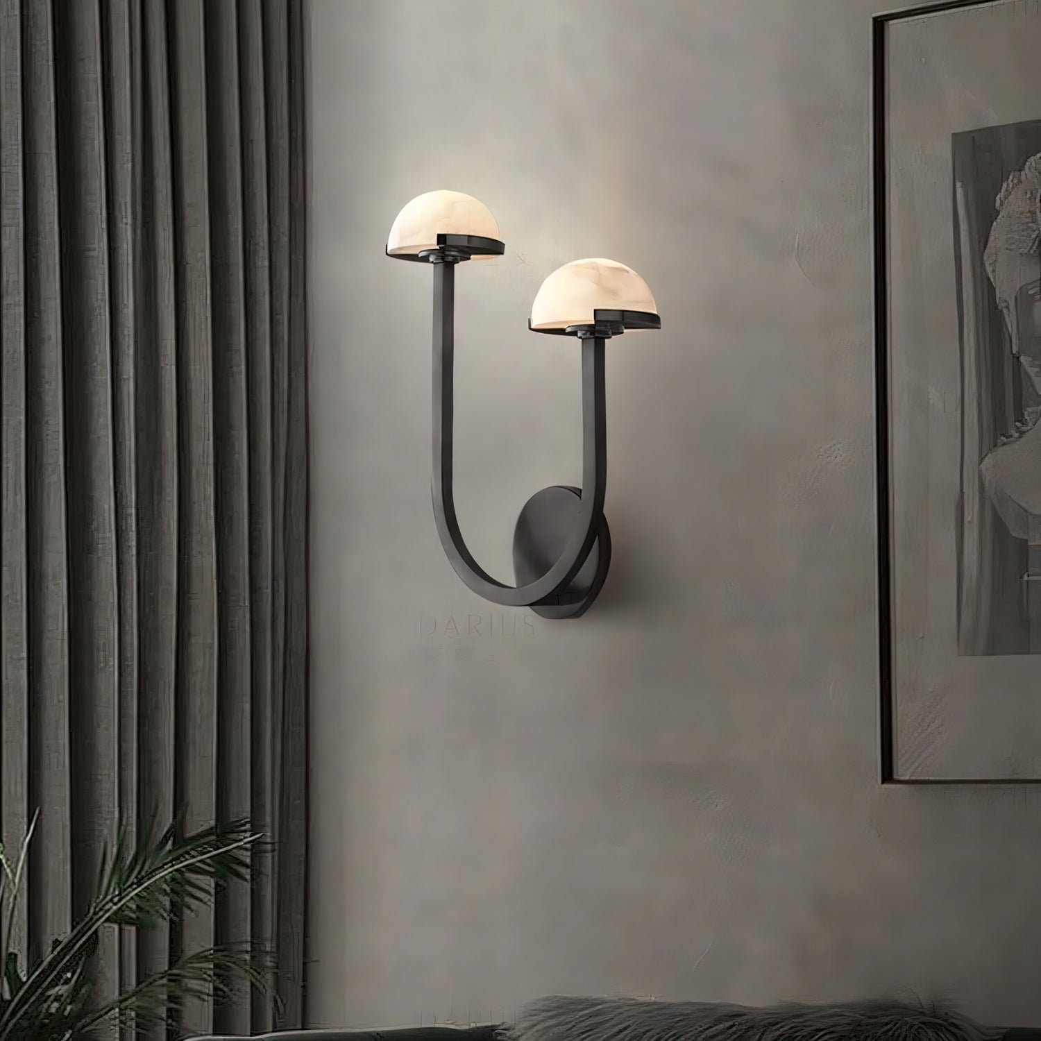 Vitalira Double Alabaster Wall Light - Neutral Decor