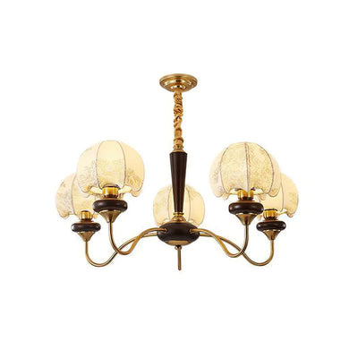 Orchid Vintage Fabric Chandelier