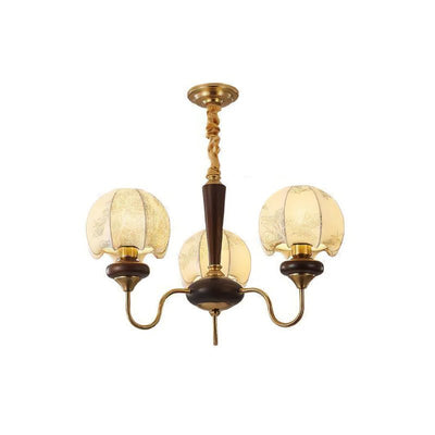 Orchid Vintage Fabric Chandelier