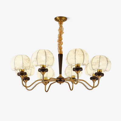 Orchid Vintage Fabric Chandelier