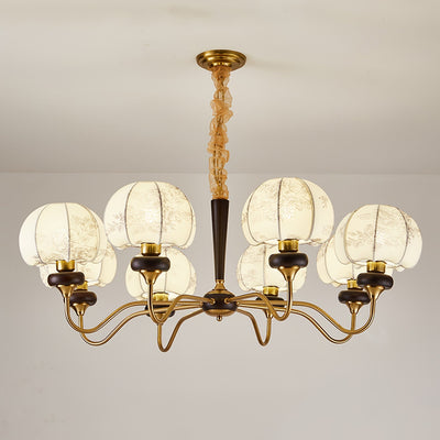 Orchid Vintage Fabric Chandelier