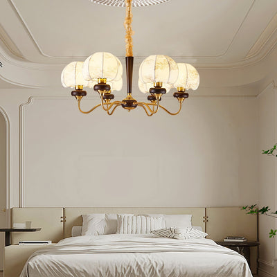 Orchid Vintage Fabric Chandelier