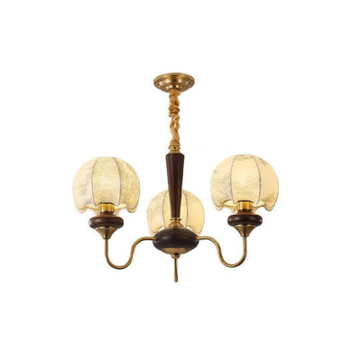 Orchid Vintage Fabric Chandelier
