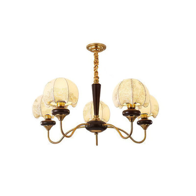 Orchid Vintage Fabric Chandelier