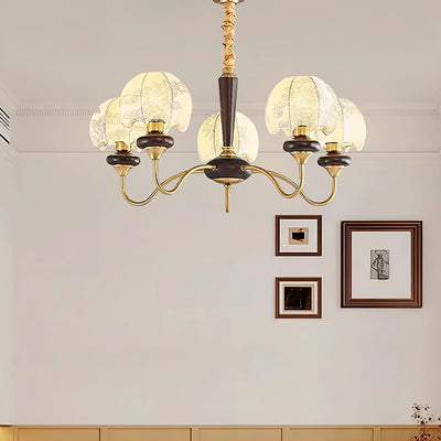 Orchid Vintage Fabric Chandelier